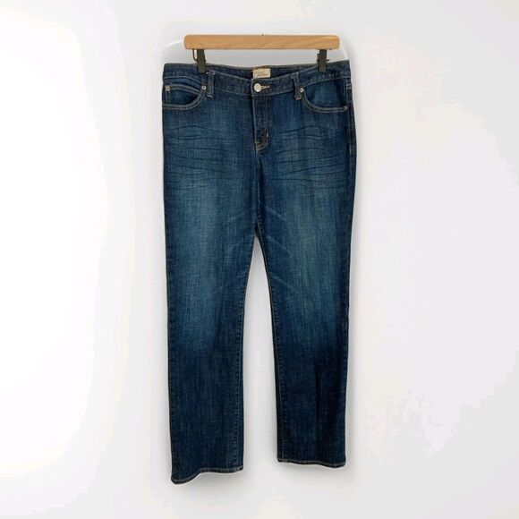 GAP Denim - Gap Factory Curvy Jeans Womens 12/31R Low Rise Straight Leg Blue Denim